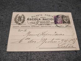 PORTUGAL CIRCULATED CARD LISBOA CANCEL LUSIADAS STAMPS 1932 ? - Brieven En Documenten