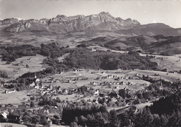 SUISSE,HELVETIA,SWISS,SWITZERLAND,SCWEIZ,SVIZZERA, APPENZELL  RHODES EXTERIEURES,TEUFEN EN 1965,vue Aerienne Superbe - Teufen