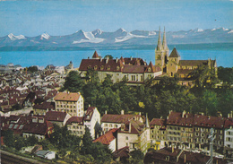 SUISSE,SWITZERLAND,SWISS, HELVETIA,SCHWEIZ ,NEUCHATEL,RAIL,COMMERCE, EGLISE,GLACIER,PHOTO IZARD - Neuchâtel