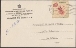 1962-H-57 CUBA. 1962. TARJETA ESPECIAL DE BIBLIOTECA. 1964 CYCLE BICYCLE. - Cartas