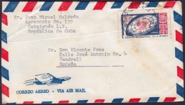 1963-H-15 CUBA. 1962. SOBRE 1963 AEREO DE CAIBAIGUAN A ESPAÑA SPAIN. - Cartas & Documentos