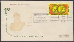 1962-CE-15 CUBA 1962 SPECIAL CANCEL. EXPO FILATELICA SALUD PUBLICA MEDICINE. POLIOMIELITIS. - Brieven En Documenten