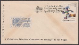 1966-CE-73 CUBA 1966 SPECIAL CANCEL. EXPO FILATELICA SANTIAGO DE LAS VEGAS. 1a ETAPA. - Brieven En Documenten