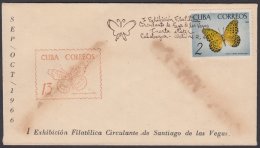 1966-CE-76 CUBA 1966 SPECIAL CANCEL. EXPO FILATELICA SANTIAGO DE LAS VEGAS. 4a ETAPA. CALABAZAR. - Cartas & Documentos