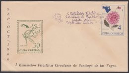 1966-CE-77 CUBA 1966 SPECIAL CANCEL. EXPO FILATELICA SANTIAGO DE LAS VEGAS. 5a ETAPA. CAPDEVILA. - Cartas & Documentos