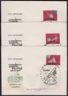 1966-CE-86 CUBA 1966 SPECIAL CANCEL FIVE COHETE POSTAL ROCKET. - Cartas & Documentos