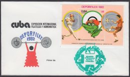 1982-CE-16 CUBA 1982 SPECIAL CANCEL. DEPORFILEX EXPO. 14 DE AGOSTO. - Cartas & Documentos