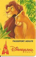 PASS-µ-DISNEY-DISNEYLAND PARIS-1996-ROI LION ADULTE-Non Souligné-V°S 059613-Haut A Droite-TBE-RARE - Passeports Disney