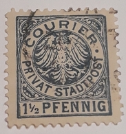 STADTPOST GERMANY Revenue Stamps  GERMANY ,  COURIER  PRIVAT  STADTPOST  1 PF. PENNING 1/2 - Private & Local Mails