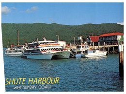 (60) Australia -  (with Stamp At Back Of Card) QLD - Shute Harbour & Ferry - Great Barrier Reef