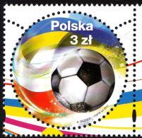 2012.06.15 UEFA EURO 2012 -  Football 1 Round Stamps MNH - Nuevos