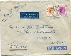 HONG KONG LETTRE PAR AVION DEPART KOWLOON 6 JA 51 HONG KONG POUR LA FRANCE - Cartas & Documentos