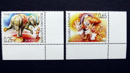 Bulgarien 4550/1 **/mnh, EUROPA/CEPT 2002, Zirkus - Oblitérés