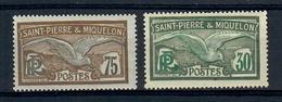 SAINT PIERRE E MIQUELON 1909/17 - FAUNA - UCCELLI - 2 VALORI - MH* - Unused Stamps