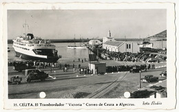 35 Ceuta El Transbordador " Victoria " Correo De Ceuta A Algeciras  Circulada A Comte De Fayolle - Ceuta