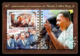 S.Tome&Principe. 2018  50th Memorial Anniversary Of Martin Luther King Jr. (218b) - Martin Luther King