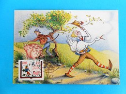 200. GEBURTSTAG VON JACOB UND WILHELM GRIMM ... Hans Im Gluck ... East Germany DDR Maximum Card MC CM - Altri & Non Classificati