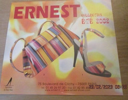 ERN223 Catalogue De La Marque De Chaussures ERNEST PRINTEMPS ETE 2002 L'ex Spécialiste Parisien Du Talon-aiguille - Schuhe