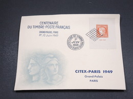 FRANCE - Enveloppe FDC Du Centenaire Du Timbre En 1949 Citex - L 18576 - ....-1949