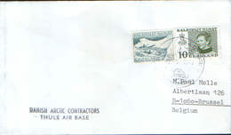 Greenland -  Letter Circulated In 1975 From Thule At Brussel,Danish Arctic Contractors - Thule Air Base - Briefe U. Dokumente