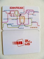 Transport Ticket From Georgia Tbilisi City Plastic Card Metro Subway + Bus - Europe
