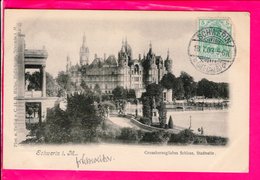 Cpa Carte Postale Ancienne  - Schwerin Grossherzogliches Schloss Stadtseite - Schwerin