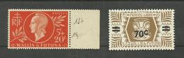 Wallis Et Futuna N°147, 150 Neufs Avec Charnière* Cote 3.80 Euros - Unused Stamps