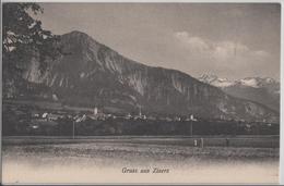 Gruss Aus Zizers - Generalansicht, Animee - Photo: C. Lang - Zizers