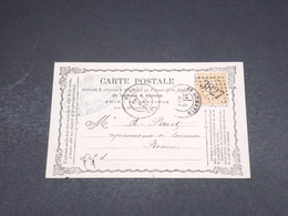 FRANCE - Carte Précurseur De St-Quentin Pour Roanne En 1873 , Affranchissement Cérès - L 18732 - Vorläufer