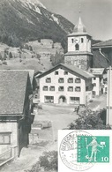 Bergün - Dorfplatz Mit Kirche             1961 - Bergün/Bravuogn