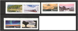 Norway Norge 2009 Tourism, Sceneries, Train Mi  1680-1685 MNH(** - Unused Stamps