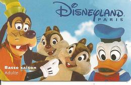 PASSµ-DISNEYLANDPARIS -1998-PERSONNAGES -ADULTE--V° SPEOS-S970937-VALIDE 1JOUR SAISON BASSE TBE- - Toegangsticket Disney