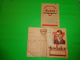 2 Pochettes Kodaks- Et Kodak Pour Decor De Vitrine  Photos Lemaire Le Lavandou Var - Werbung