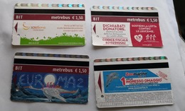 ITALIA,  4 ROME METRO TICKETS 2018 USED - Europa