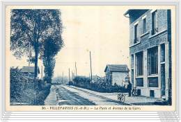 77 - VILLEPARISIS - La Poste Et Avenue De La Gare 1939 - Villeparisis