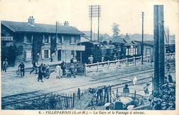 77 - VILLEPARISIS - La Gare Et Le Passage A Niveau - Top Train Beau Plan 1939 - Villeparisis