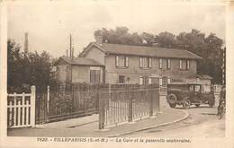 77 - VILLEPARISIS - La Gare Et La Passerelle Souterraine (rare) - Villeparisis