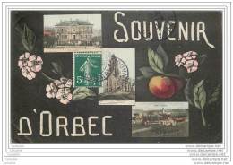 14 - Souvenir D'ORBEC (couleur) - Orbec