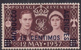 Morocco Agencies French 1937 KGV1 15c On 1 1/2d MM SG 229. ( F1127 ) - Postämter In Marokko/Tanger (...-1958)