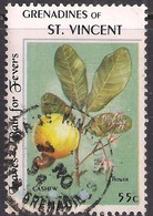 St Vincent 55 Cents Cashew Flower Used Stamp ( F1165 ) - St.Vincent (...-1979)