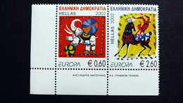 Griechenland 2110/1 A **/mnh, EUROPA/CEPT 2002, Zirkus - Unused Stamps
