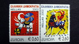 Griechenland 2110/1 C **/mnh, EUROPA/CEPT 2002, Zirkus - Unused Stamps