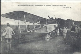 OISE - 60 - RICQUEBOURG Près Ressons - Avion Albatros Abattu En 1916 - Belle Animation Autour - Gros Plan - Accidents