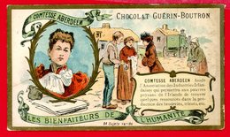 Chocolat Guérin Boutron, Chromo Lith. Champenois, Les Bienfaiteurs De L'humanité, Comtesse Aberdeen - Guerin Boutron