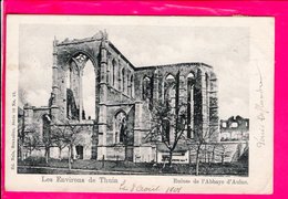 Cpa Carte Postale Ancienne  - Thuin Ruines De L Abbaye D Aulne - Thuin