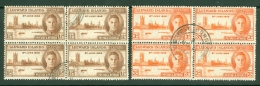 Leeward Is.: 1946   Victory       Used Blocks Of 4 - Leeward  Islands