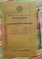 Pause-papier Carl Schleicher Und Schüll, Düren Rheinland - N°123 Et 108,5 - 1882 - Stamperia & Cartoleria