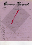 16 - ANGOULEME - BELLE LETTRE MANUSCRITE GEORGES MAGNANT- CUIRS PEAUX-MEGISSERIE-TANNERIE-GANTERIE- 1893- SOLANET MILLAU - 1800 – 1899