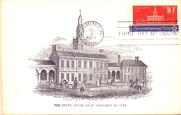 USA THE STATE HOUSE AS IT APPEARED IN 1774 FDC  MAXIMUM  1974   (GIUGN180094) - Cartes-Maximum (CM)