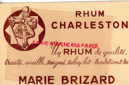 33 - BORDEAUX- BUVARD RHUM CHARLESTON MARIE BRIZARD - Levensmiddelen